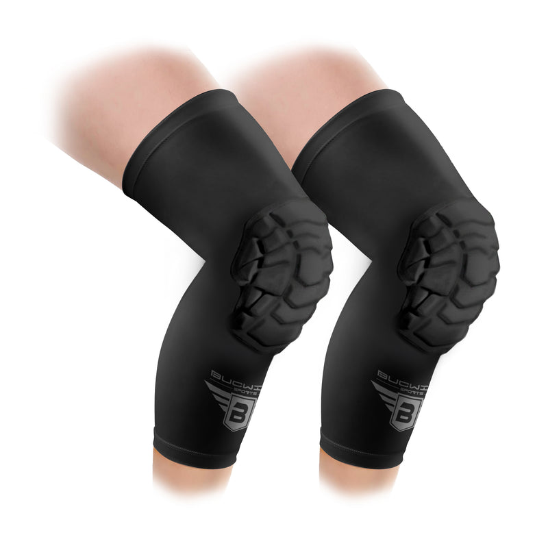 Kids Compression Leg Sleeves Anti-Slip Leg Sleeves with Protective Knee  Pads for Basketball Volleyball Skating 