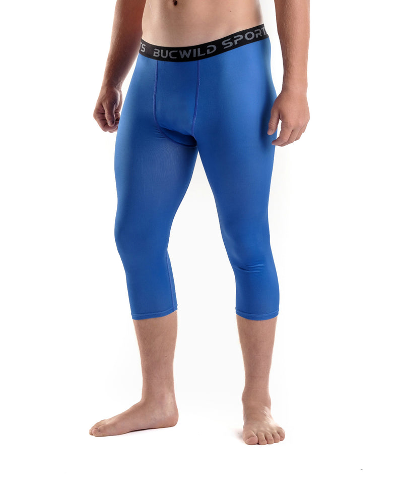 Buy Generic Full Length Blue, M Men Running Pants Sports Capri Pants  Fitness Trainning Excersice Tight Pants Compression 3/4 Trousers Size S-XXL  at Amazon.in