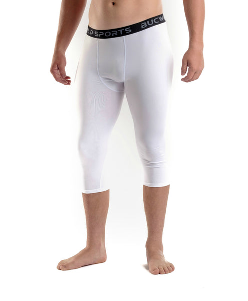 Men's white compression on sale pants